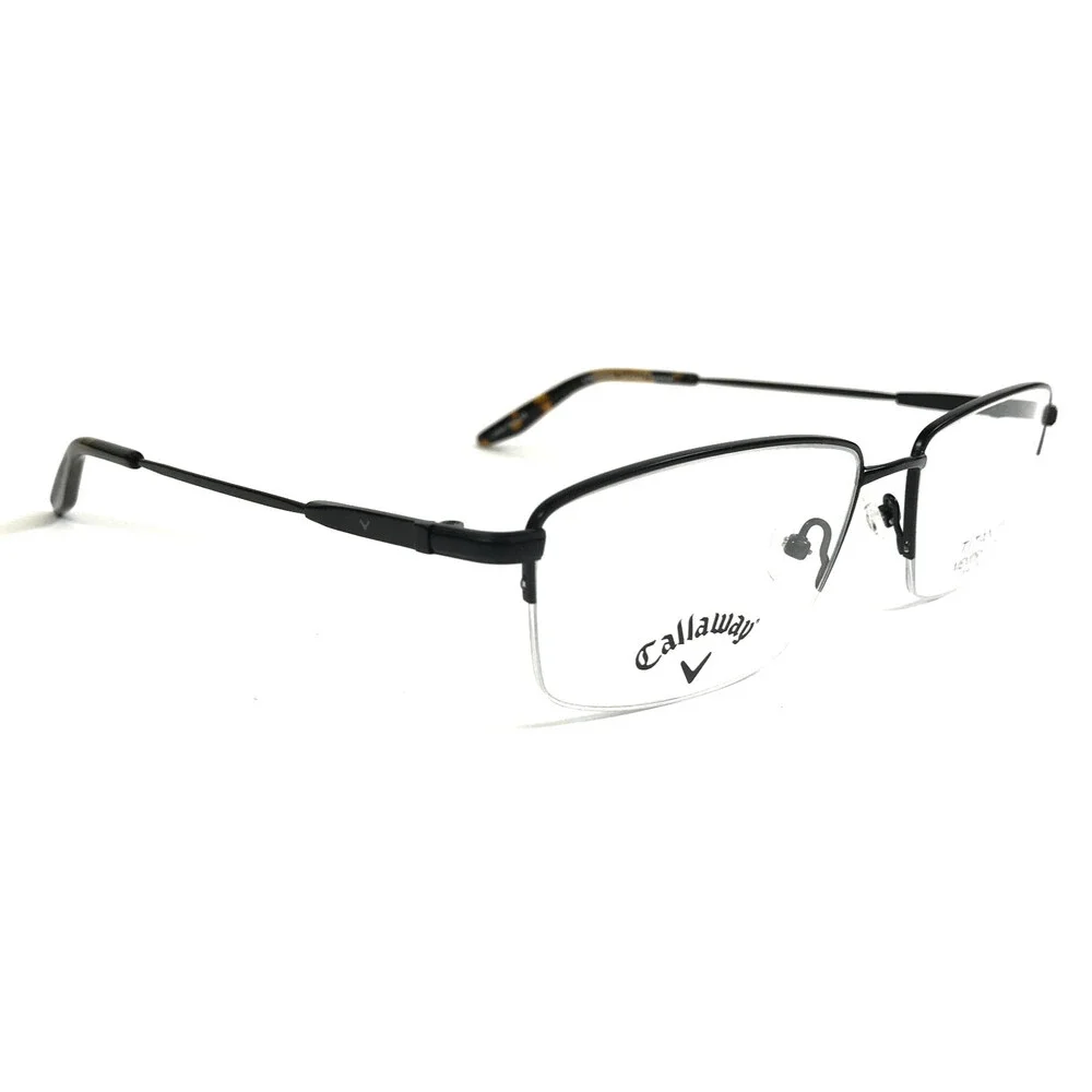 Callaway Eyeglasses Frames Beuerberg TMM BLK Black Rectangle Half Rim 59-19-150